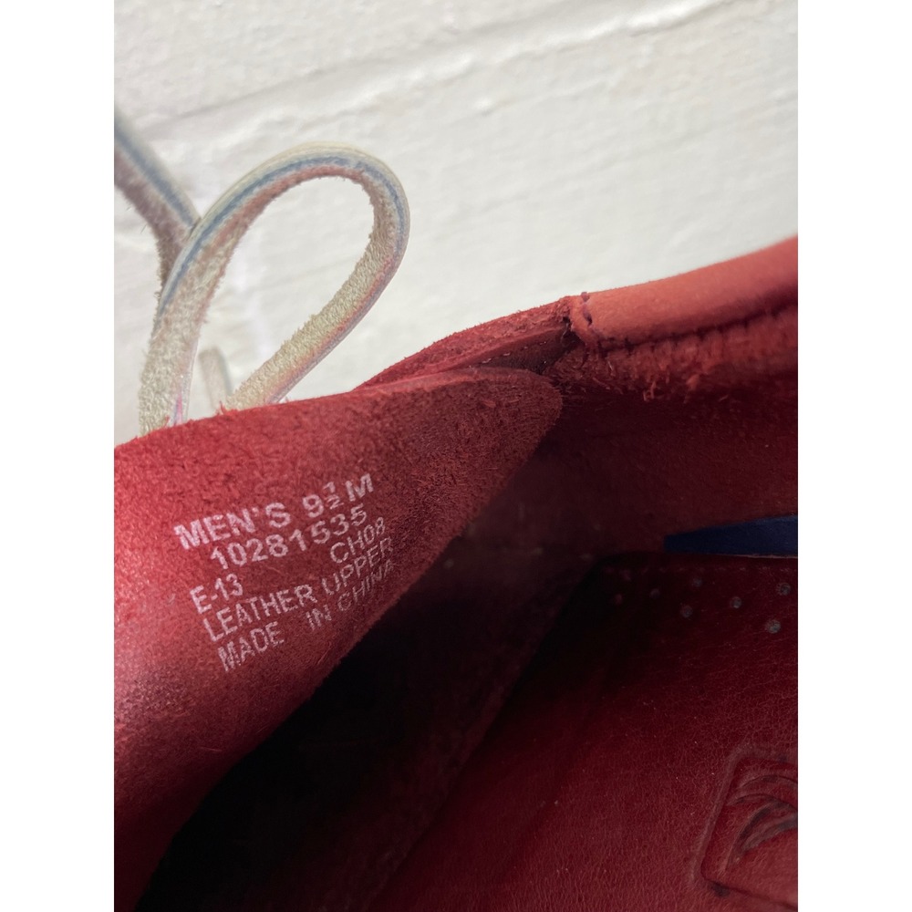 Sperry Top-Sider 10281535 Red Leather Boat Shoes 2 Eye Men's Size 9.5 M - Picture 8 of 10